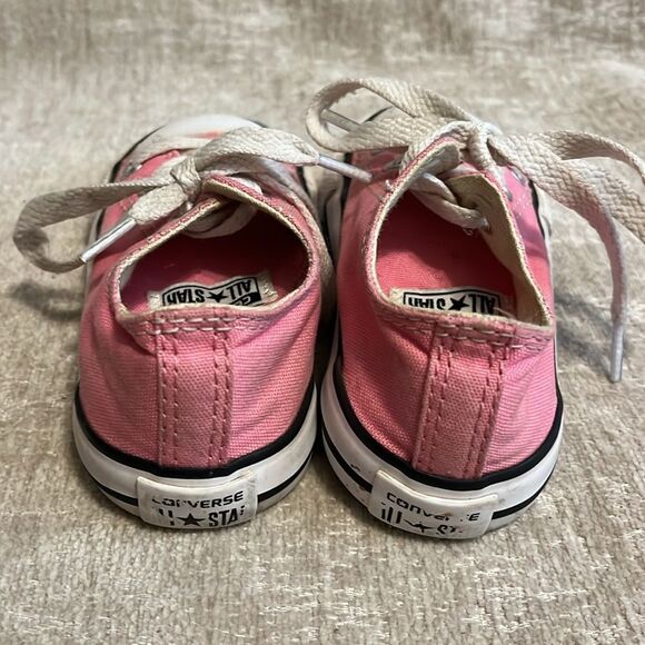 Converse Pink and White Classic Sneakers - Picture 3 of 10